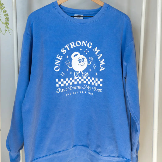 One Strong Mama KB Crewneck Sweatshirt Kelly Yager