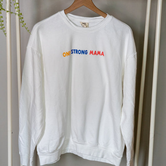 Strong Moms Club Crewneck - Stripes