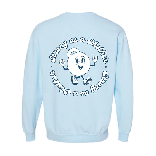 Strong As A Mother KB Crewneck - BLUE Kelly Yager