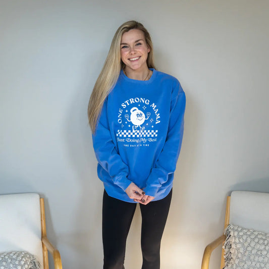 One Strong Mama KB Crewneck Sweatshirt Kelly Yager