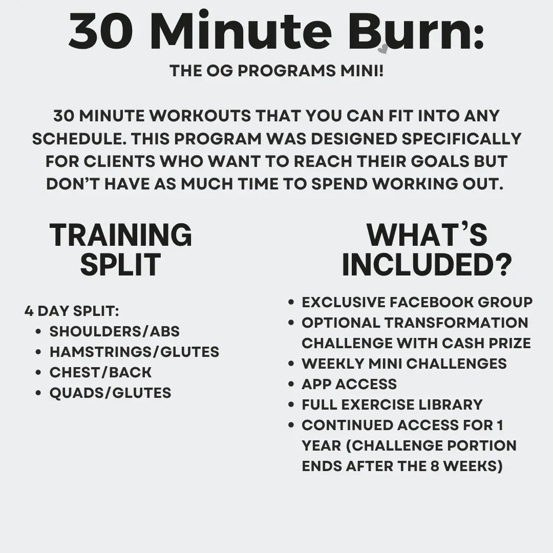 2026 JAN-FEB 30 MIN BURN Kelly Yager