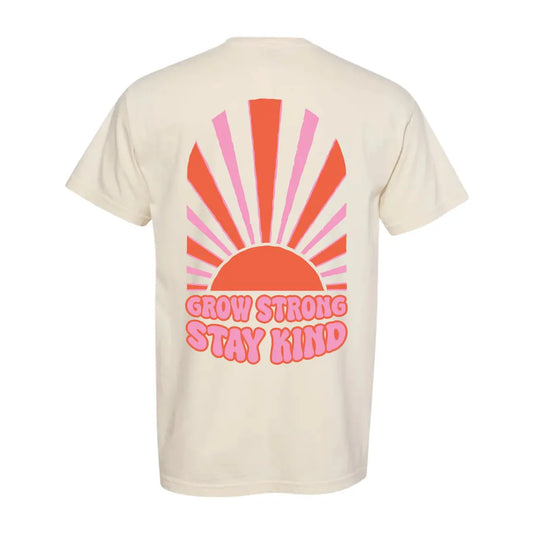 Grow Strong Stay Kind T Shirt - IVORY Kelly Yager