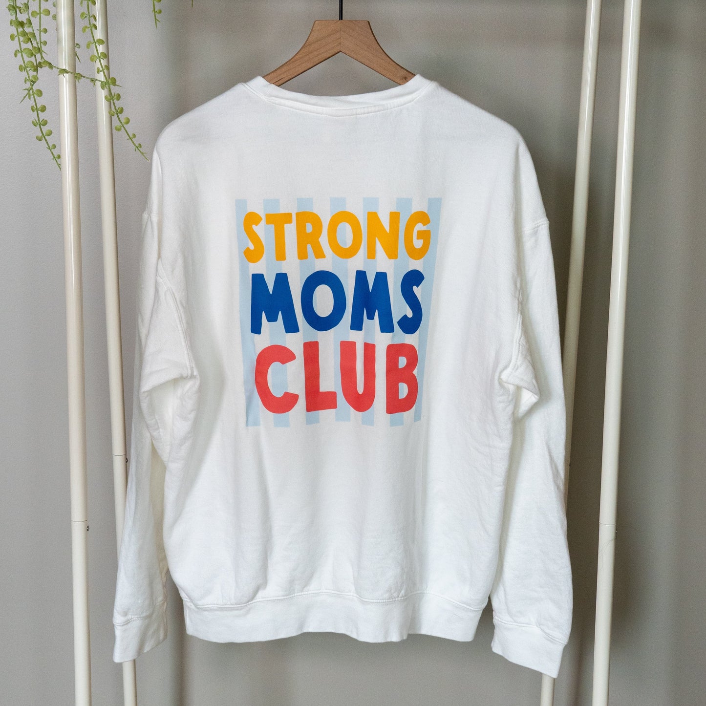 Strong Moms Club Crewneck - Stripes