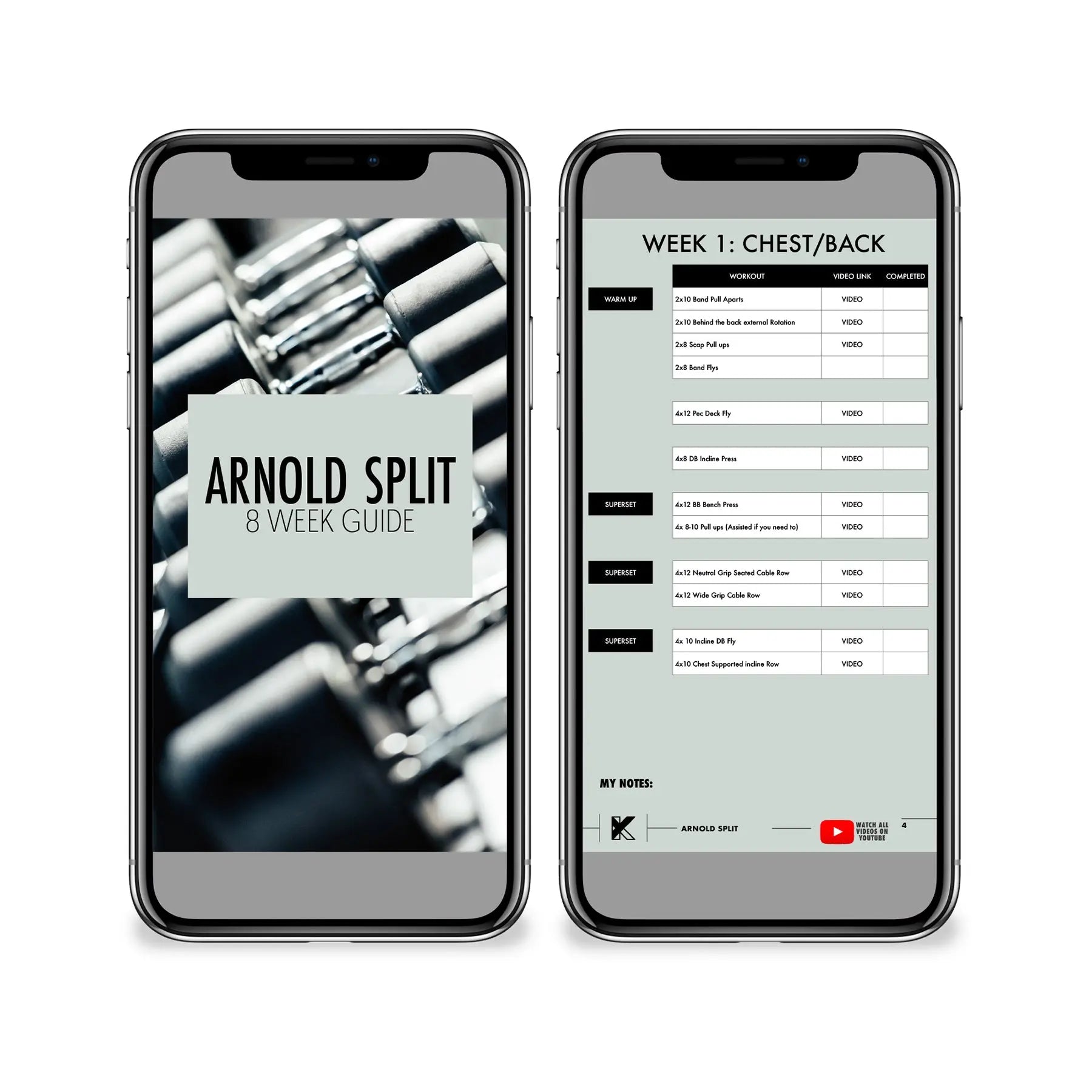ARNOLD SPLIT- 8 WEEK GUIDE Kelly Yager