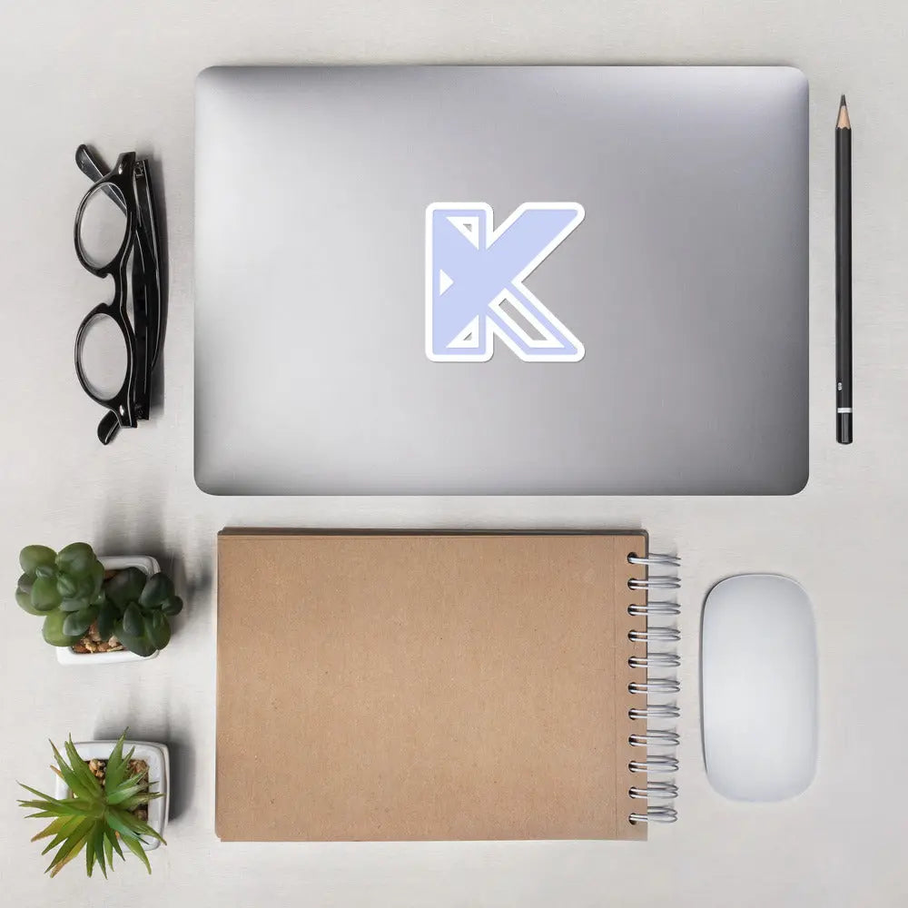 Bubble-free stickers - KY - purple logo Kelly Yager