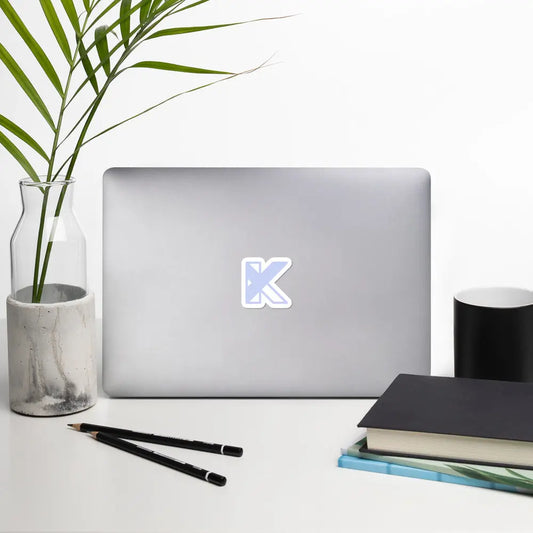 Bubble-free stickers - KY - purple logo Kelly Yager