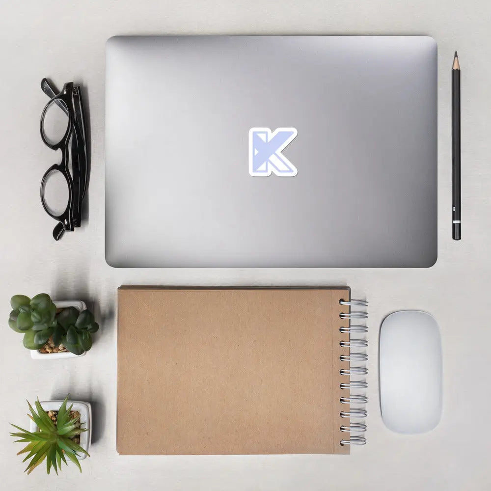 Bubble-free stickers - KY - purple logo Kelly Yager